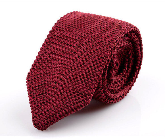 Burgundy | Classic Knit Necktie