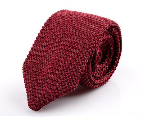 Burgundy | Classic Knit Necktie