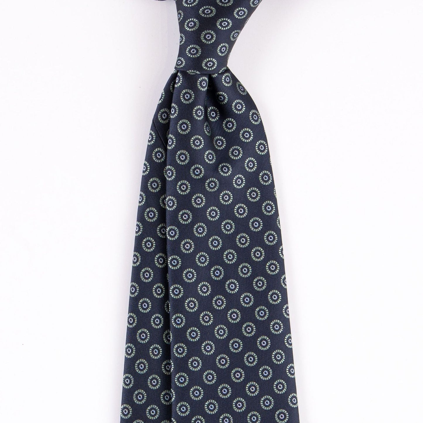 Dark Grey Eylets | Classic Micropattern Necktie