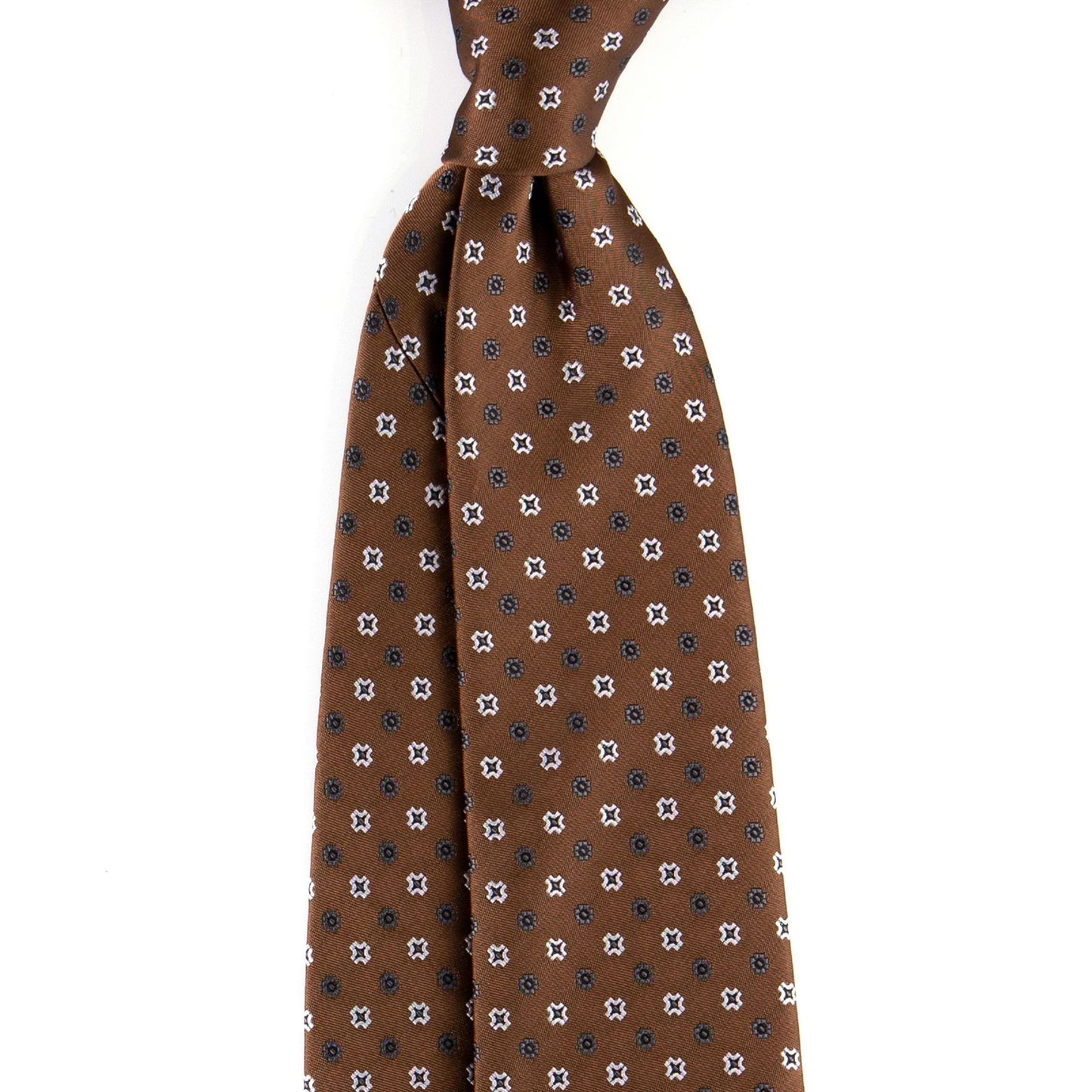 Brown Floral | Classic Micropattern Necktie